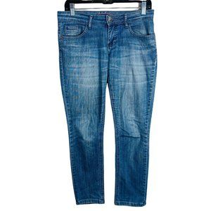 Luigi Bertolli Jeans 30 x 27 EURO 38 Clube Jeans Distressed Med Wash Denim Jeans